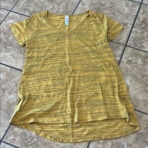 LuLaRoe Yellow Short Sleeve Relaxed T-Shirt